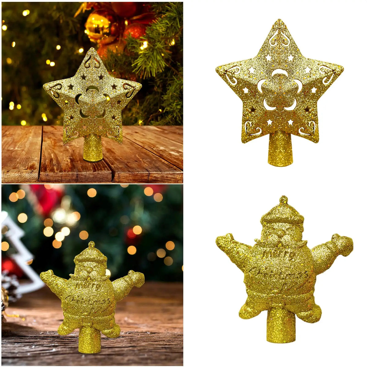LED Rotating 3D Christmas Tree Topper Light USB Projector