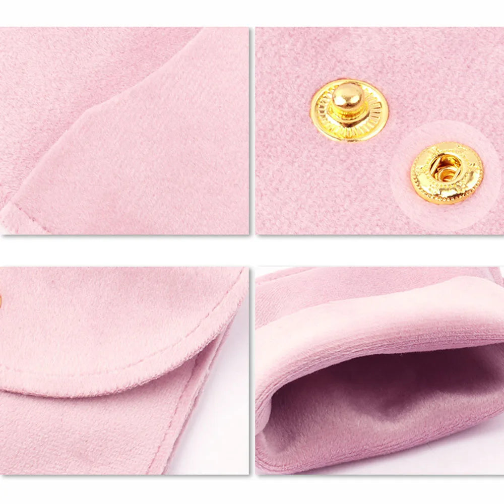 Velvet Envelope Jewelry Pouch | Snap Button Gift Bag
