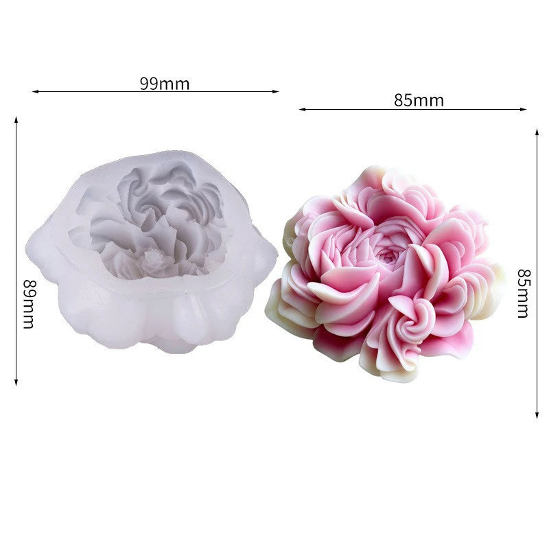 3D Flower Silicone Mold – Candle, Soap & Clay DIY Craft