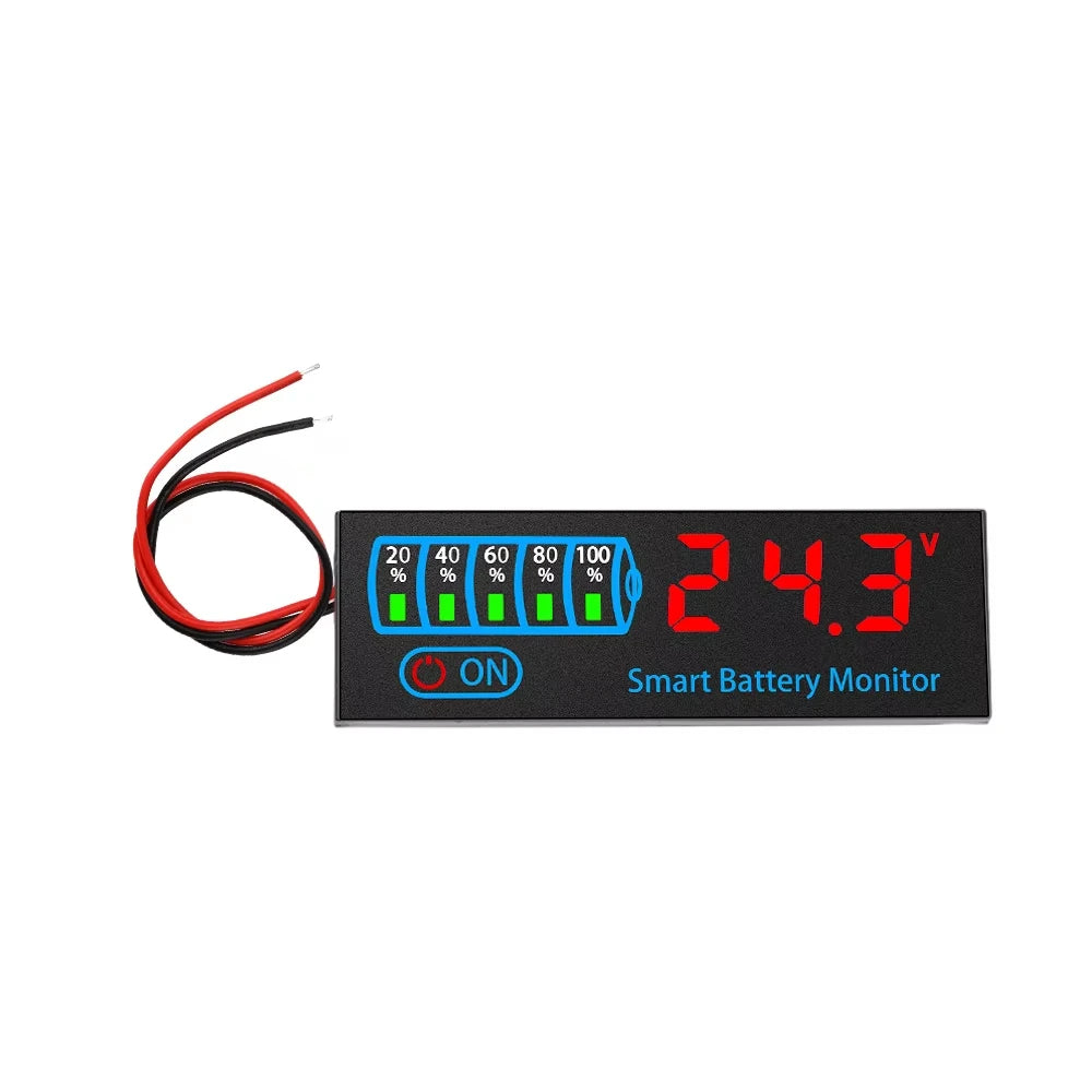 DC 7-55V Battery Tester & Charge Monitor for Solar & RV