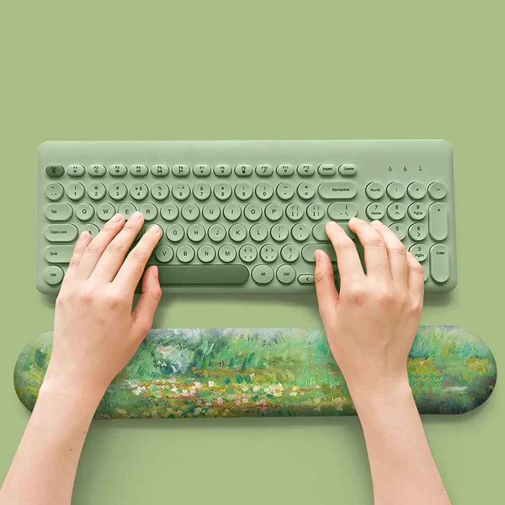 Memory Foam Wrist Rest Pad – Non-Slip Mouse & Keyboard Support