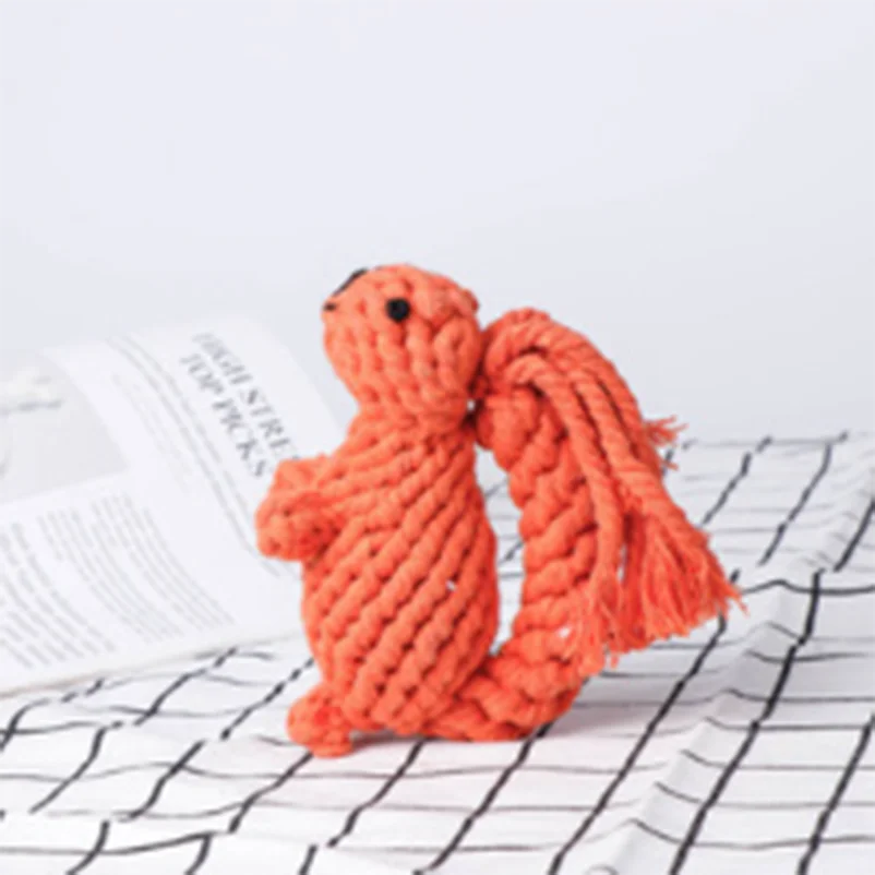 Braided Cotton Rope Dog Toy – Bite-Resistant Teeth Cleaner