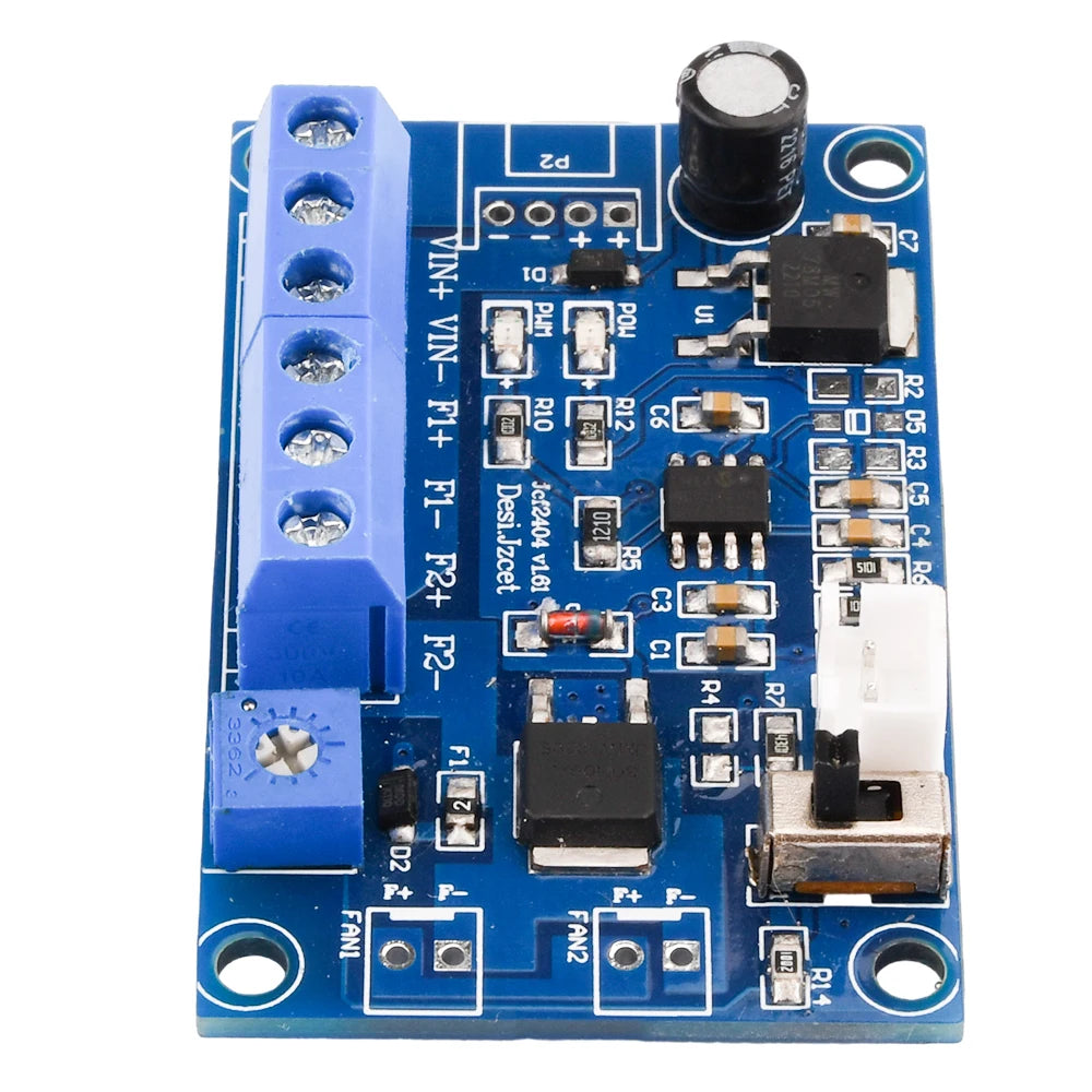 DC 12V/24V PWM Fan Temperature Control Speed Regulator Module