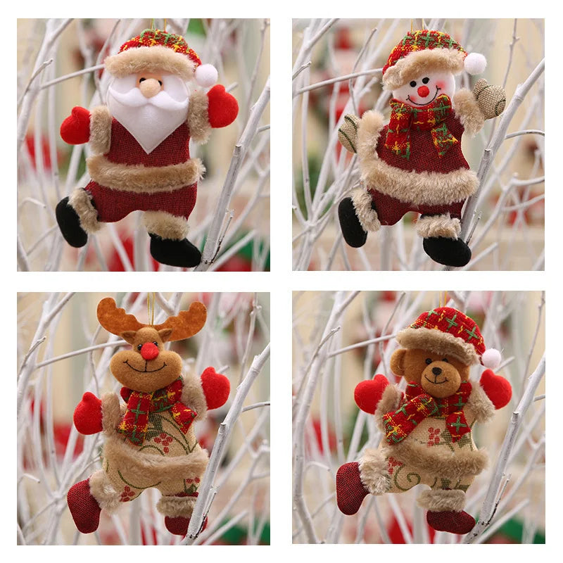 Snowman & Deer Christmas Cloth Decoration | Holiday Décor