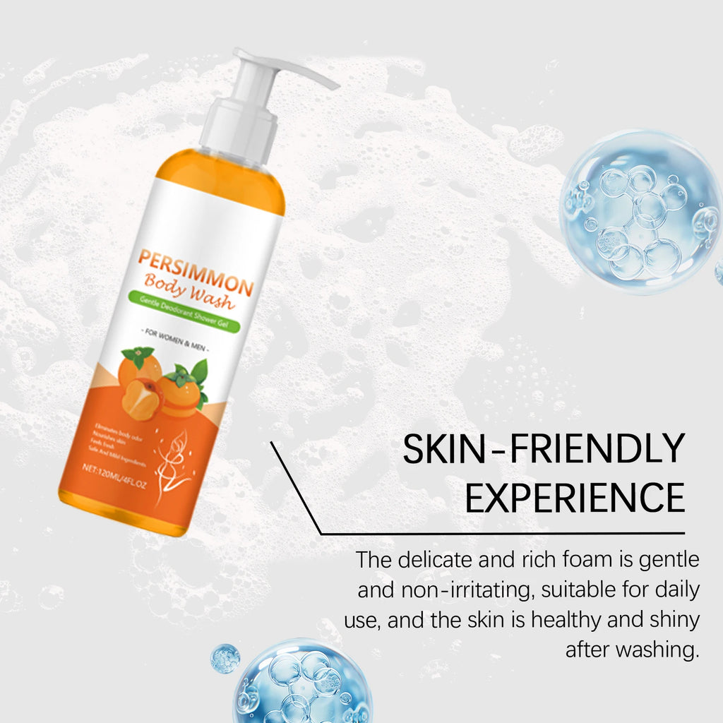 Persimmon & Orange Shower Gel – Oil-Balancing Body Wash 120ml