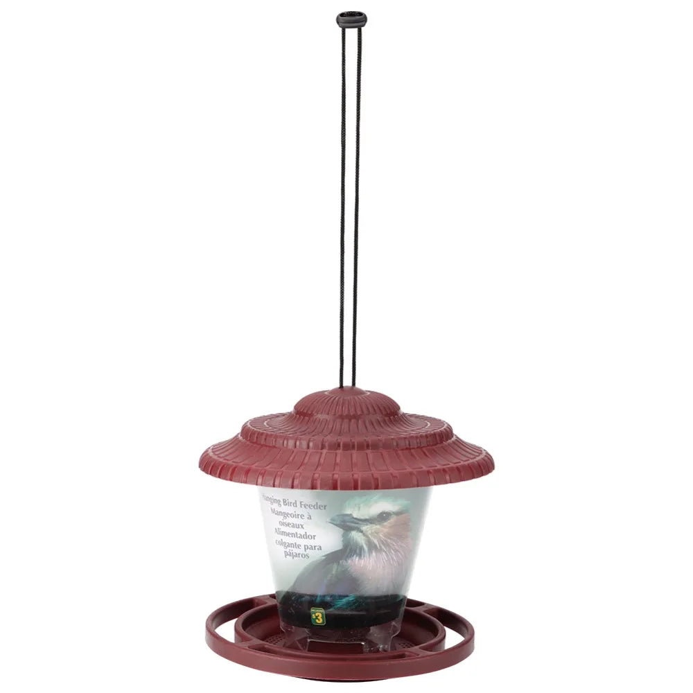 Hanging Bird Feeder – Transparent PP 600ml Seed Container