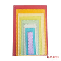 8-Piece Rectangle Frame Cutting Dies – DIY Scrapbooking Set
