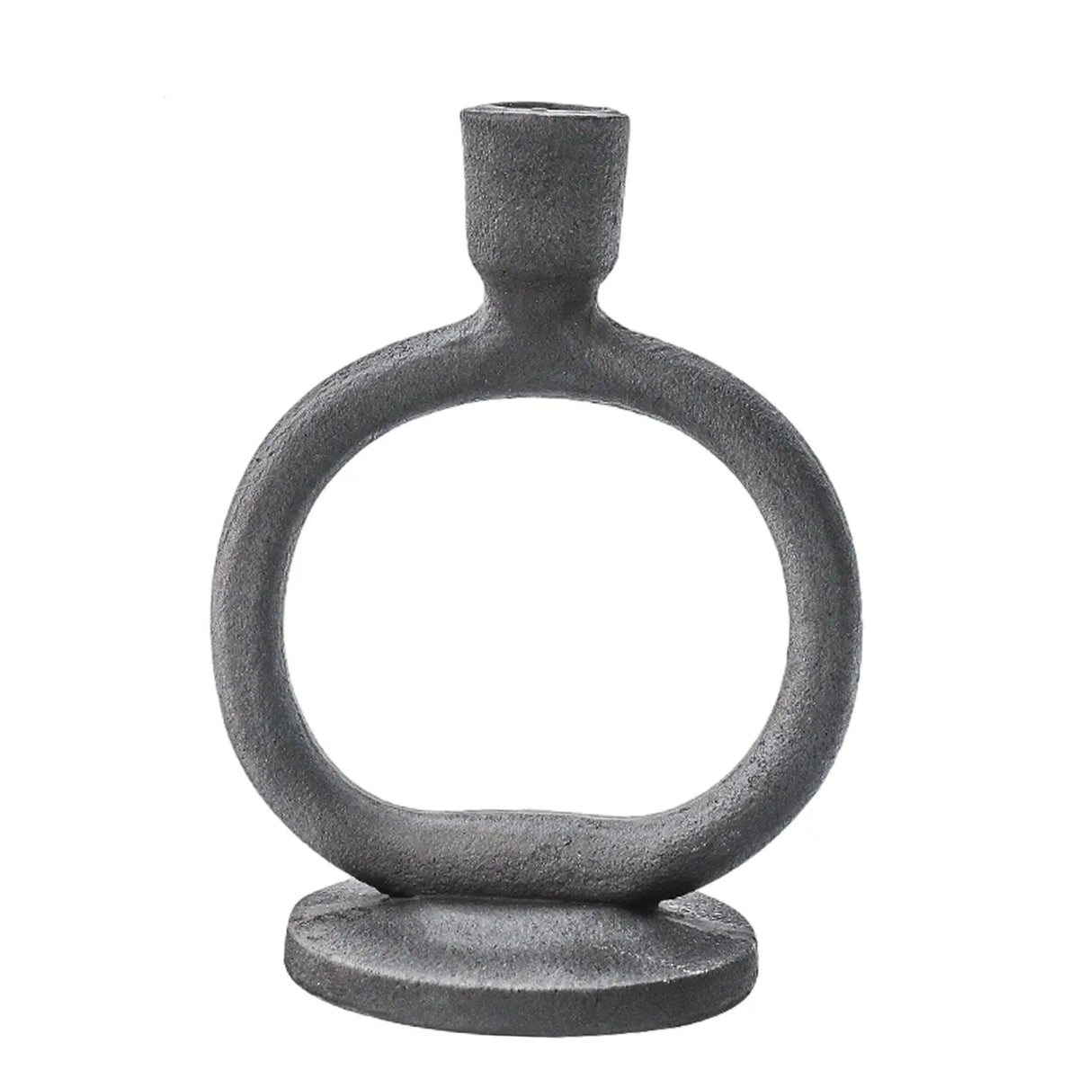 Retro Resin Pillar Candle Holder – Nordic Candlestick Stand