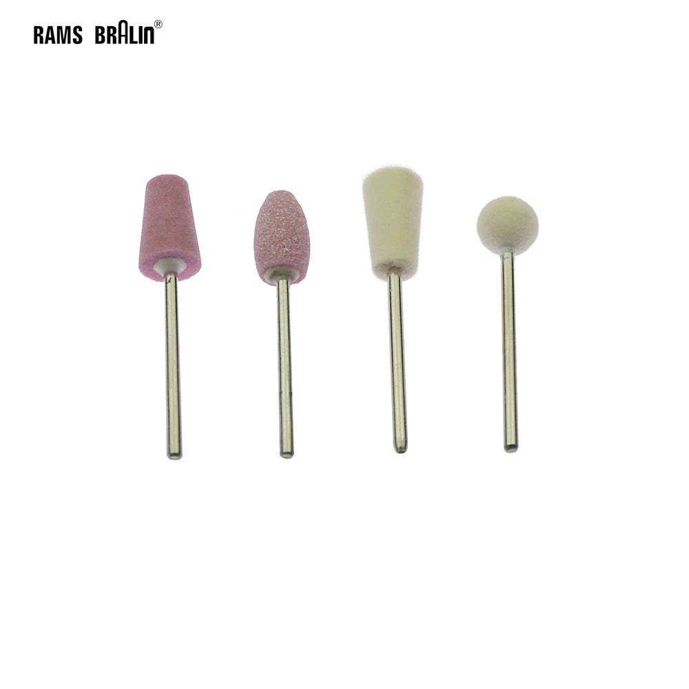 12-Piece Ceramic Grinding & Wool Felt Polishing Mounted Points Set