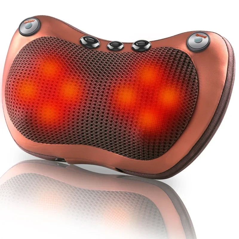 U-Shaped Shiatsu Neck & Back Massage Pillow with Heat
