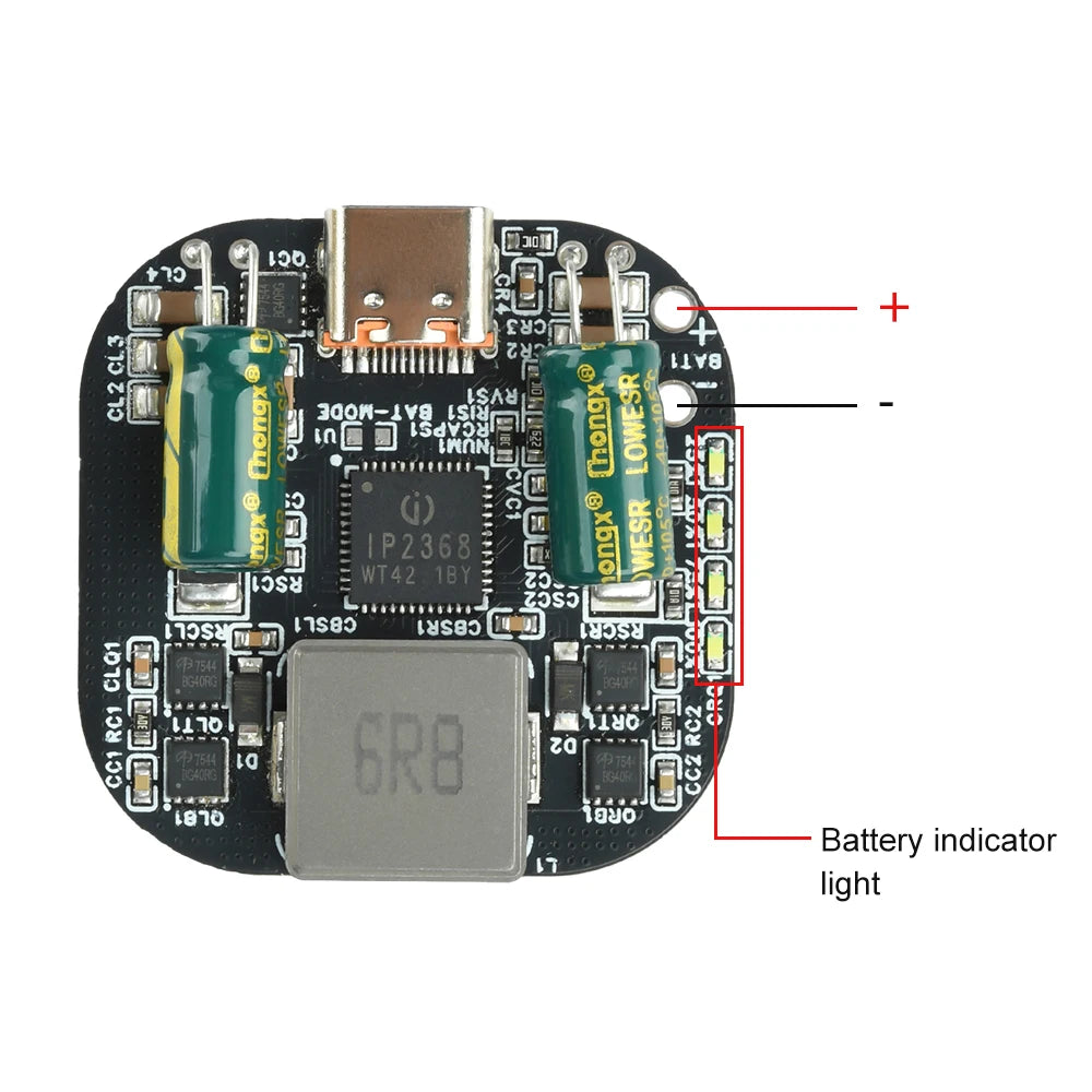 Gaqqee 100W Bidirectional Charging Module 2–5S Type-C PD 3.0