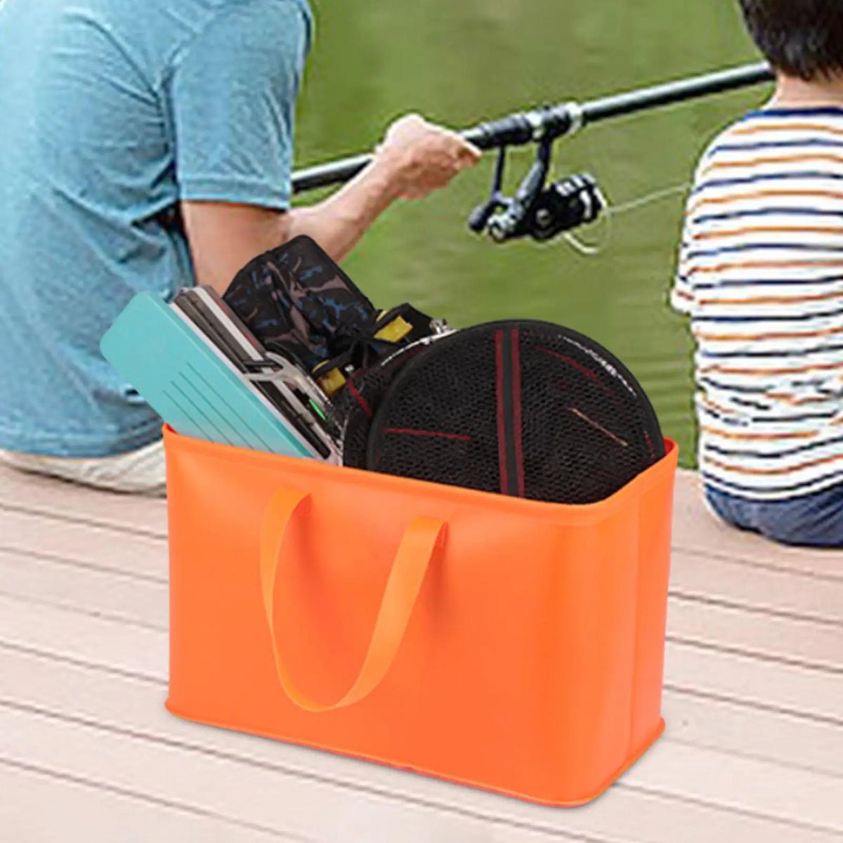 Kesoto Foldable EVA Fishing Bucket | Large Waterproof Fish Bag