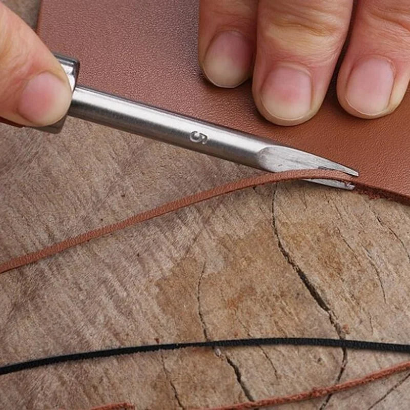 Leather Edge Beveler Skiving Tool – Beech Wood & Steel