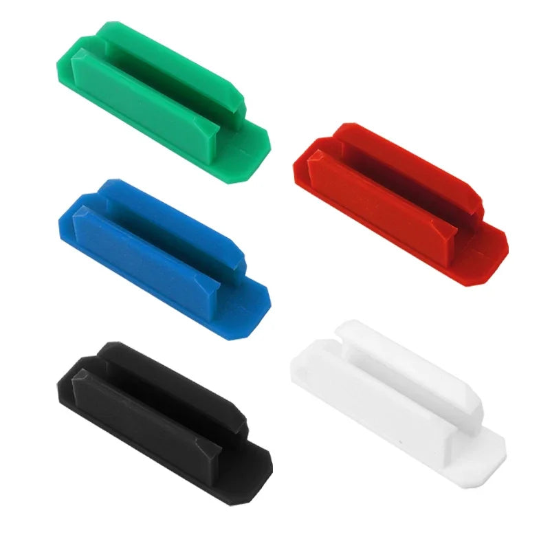 Self-Adhesive Silicone Pen Holder Clips for Desk & Laptop