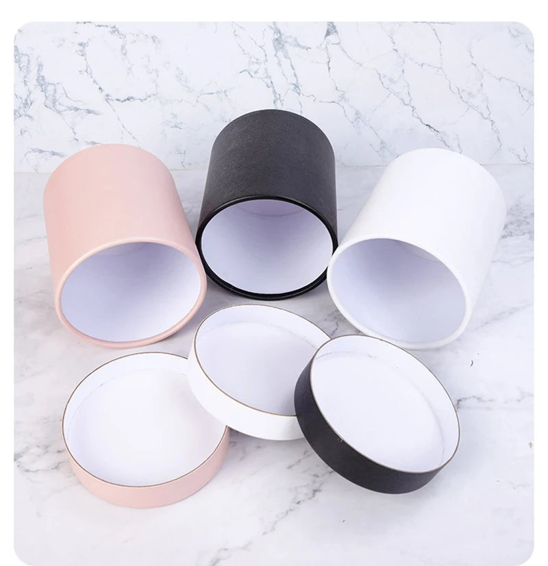Round Kraft Paper Flower Gift Box – Weddings, Parties & More