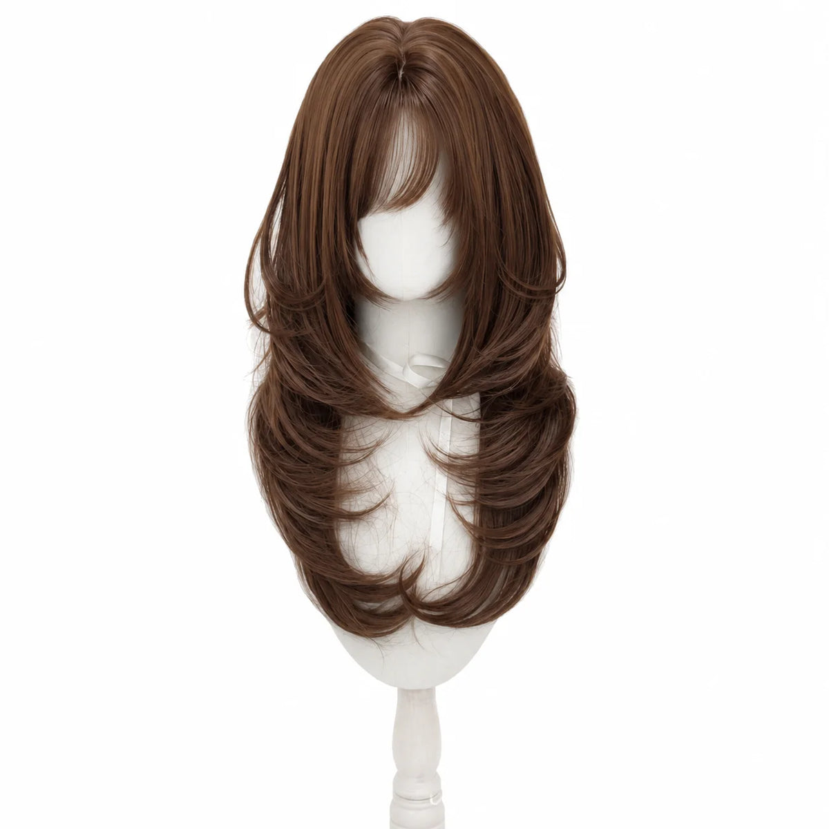 Lolita Curly Wig – Chocolate Brown Long Wavy Full Cap