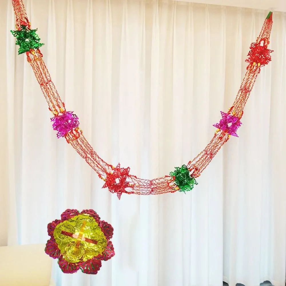 Metallic Foil Garland Christmas Ceiling Hanging Decoration