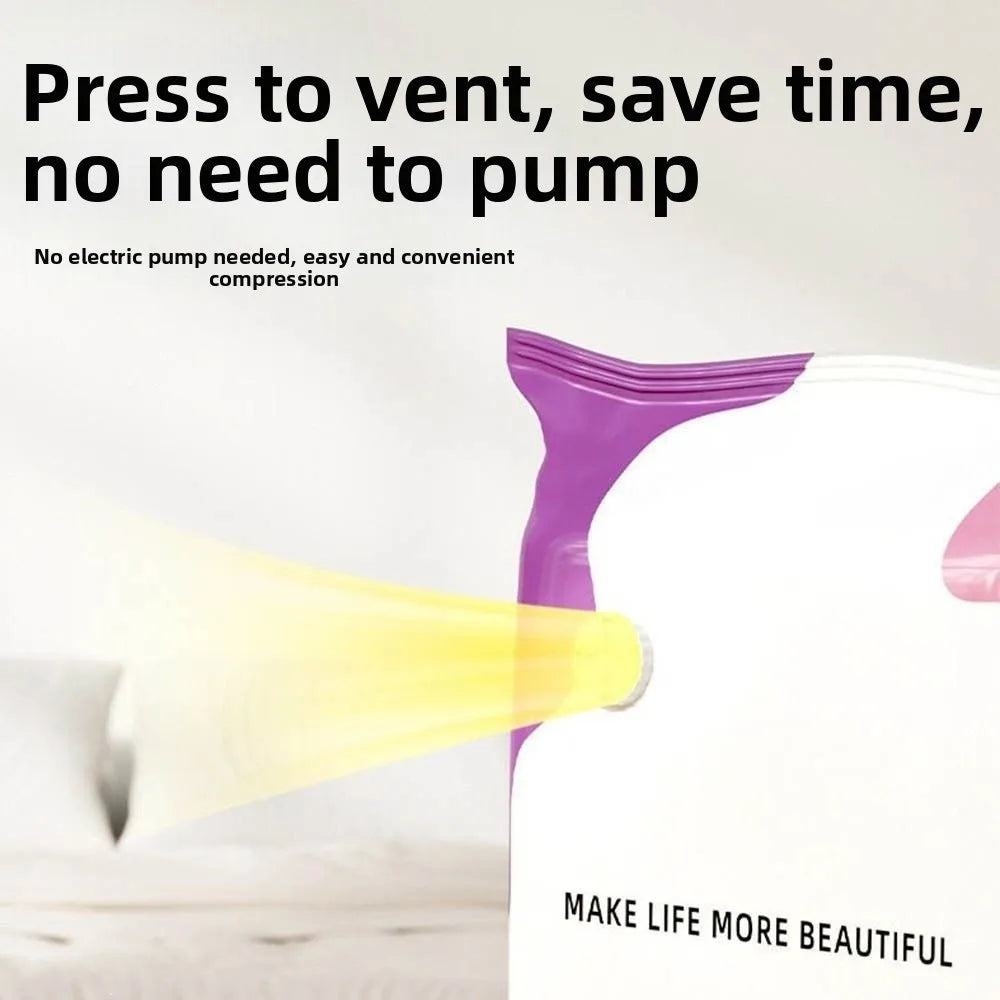 No-Pump Vacuum Compression Bags | Wardrobe Storage Organizer