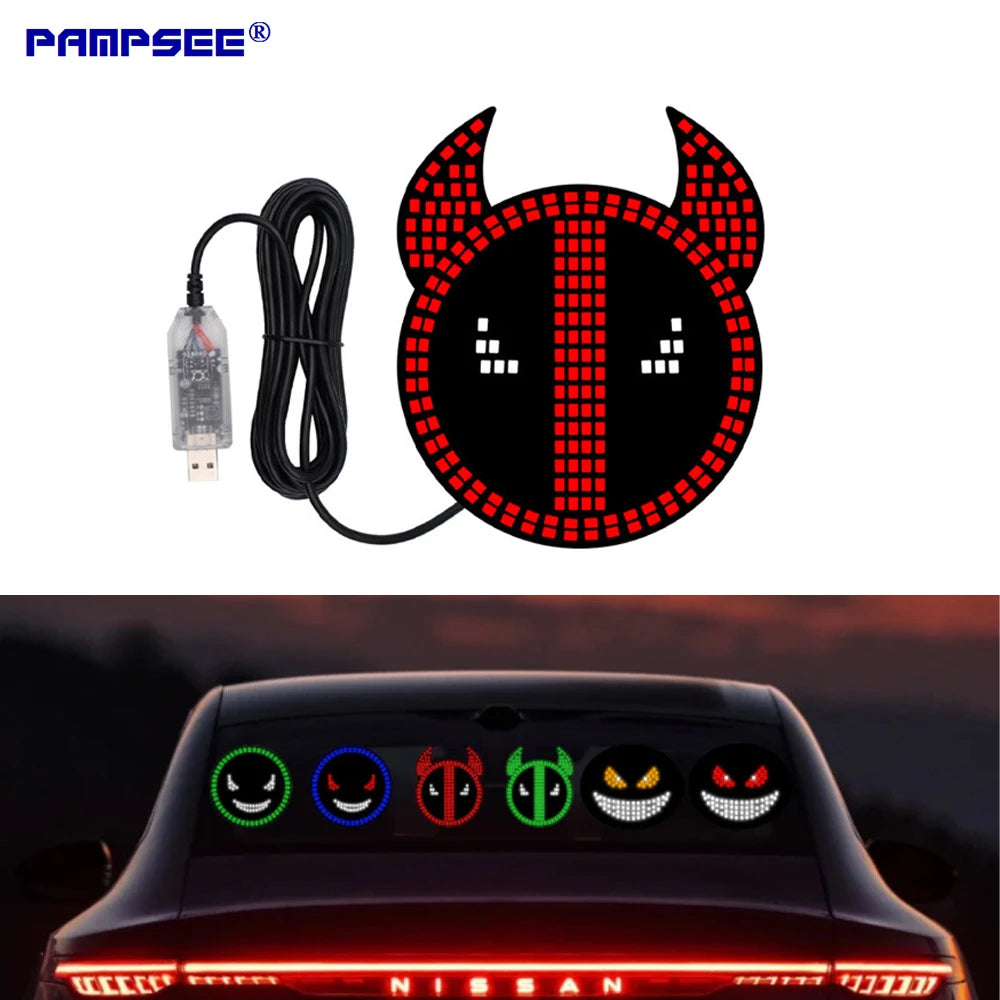 Devil's Eye LED Car Windshield Decorative Light | USB 5V