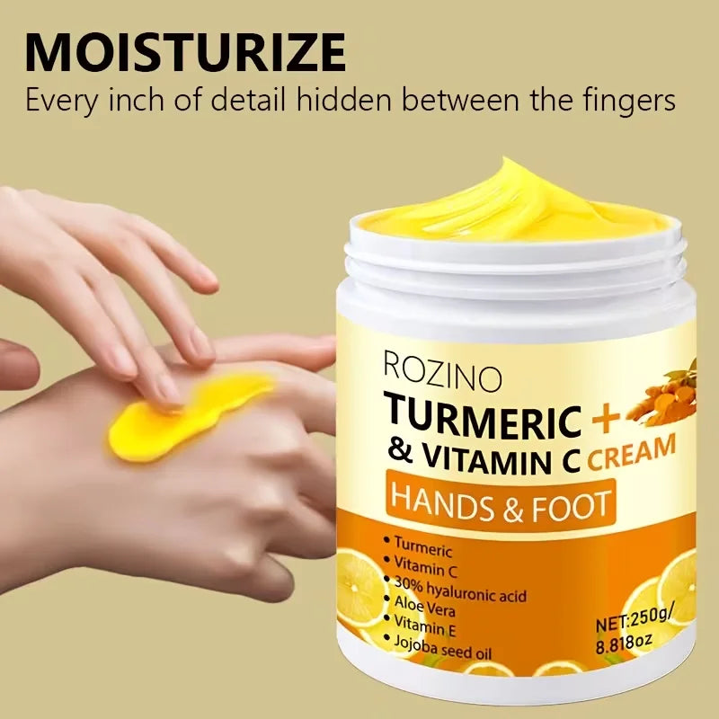 ROZINO 250g Turmeric Hand & Foot Moisturizing Repair Cream