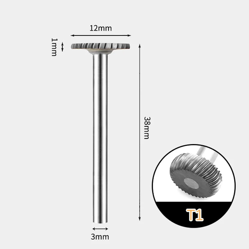 T-Shaped Carbide Tungsten Rotary Burr – 3mm Shank