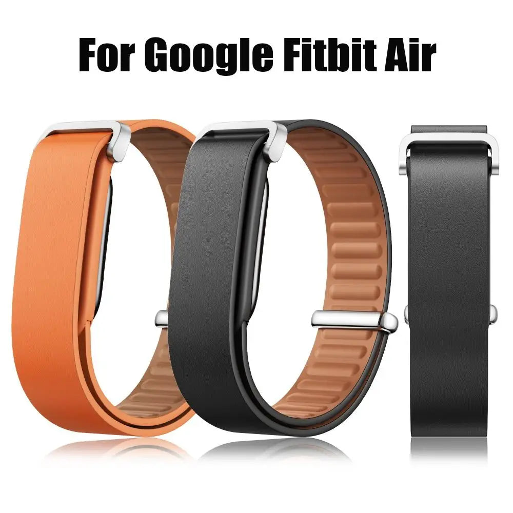 PU Leather Loop Watch Band for Fitbit – Adjustable Sport Strap