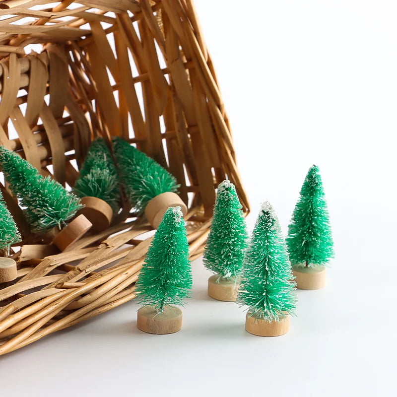 Mini Christmas Tree Cedar Ornaments 10-Pack | Holiday Decor