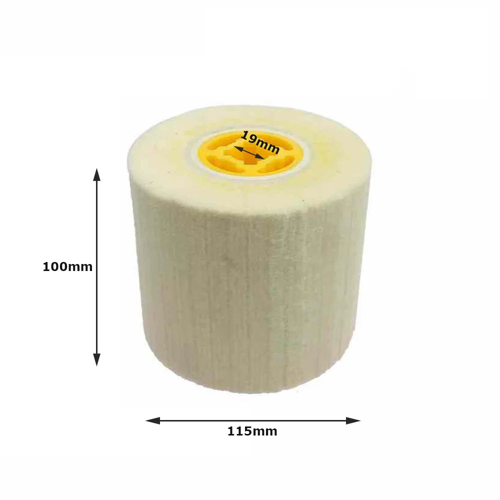 Wool Felt Buffing Wheel 110mm – Metal Polish Angle Grinder