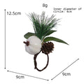 Christmas Napkin Rings – Pine Cone, Bow & Berry Holiday Decor