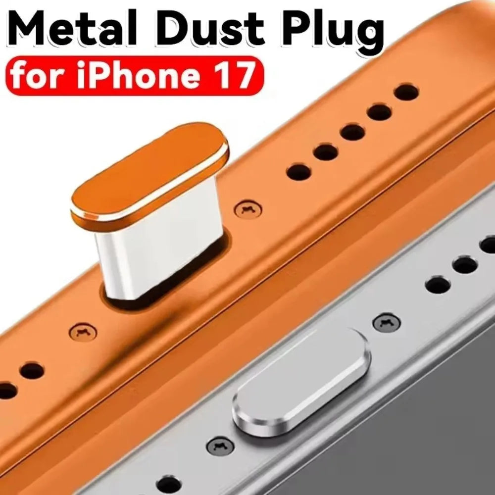 Metal USB Type-C Dust Plug – Port Protector Cap for iPhone