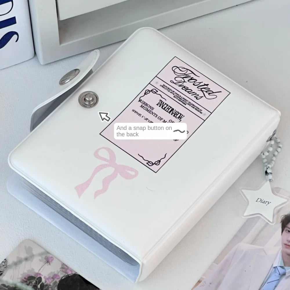 Pudding Puppy PVC Photocard Binder – 3 Inch Mini Album 16 Pages