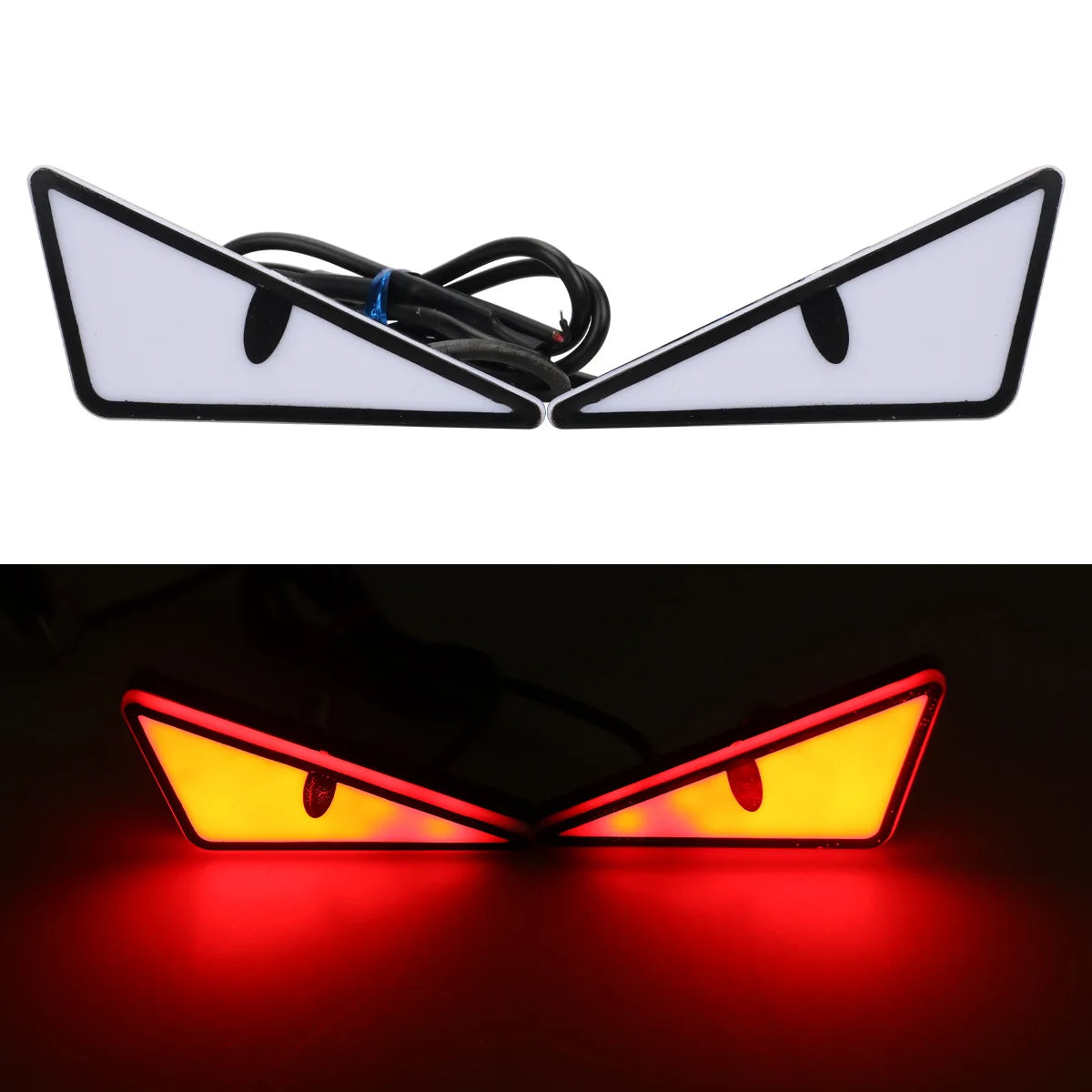 2-Pack LED Demon Eye Headlight Accent Lights – Car & Motorcycle