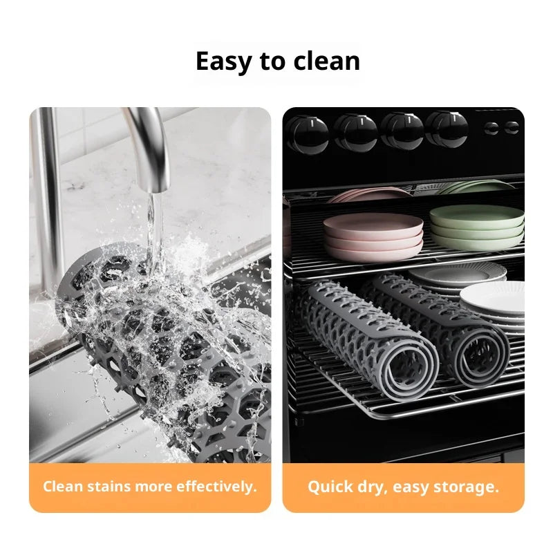 Silicone Sink Mat – Non-Slip Heat-Resistant Dish Drying Pad