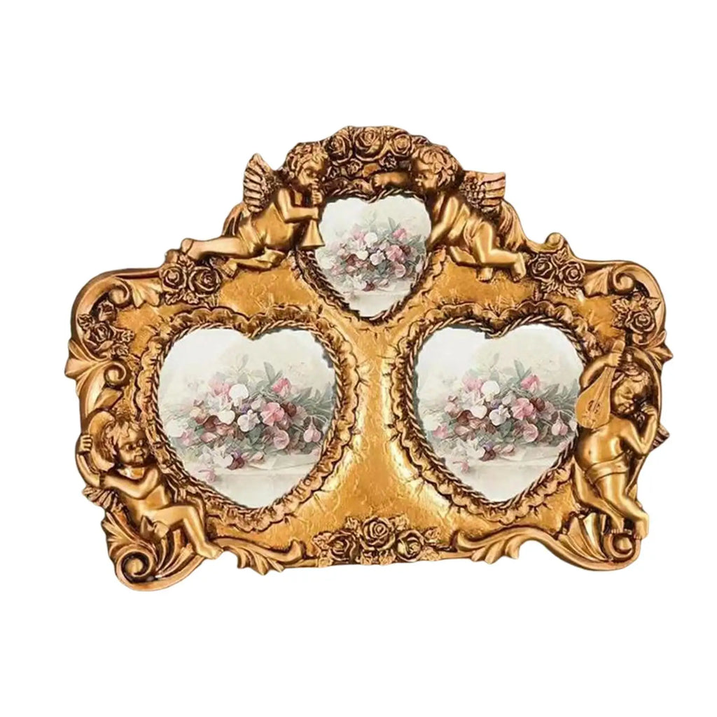 Gold Ornate Resin Picture Frame | Baroque Wall Mounted Photo Holder