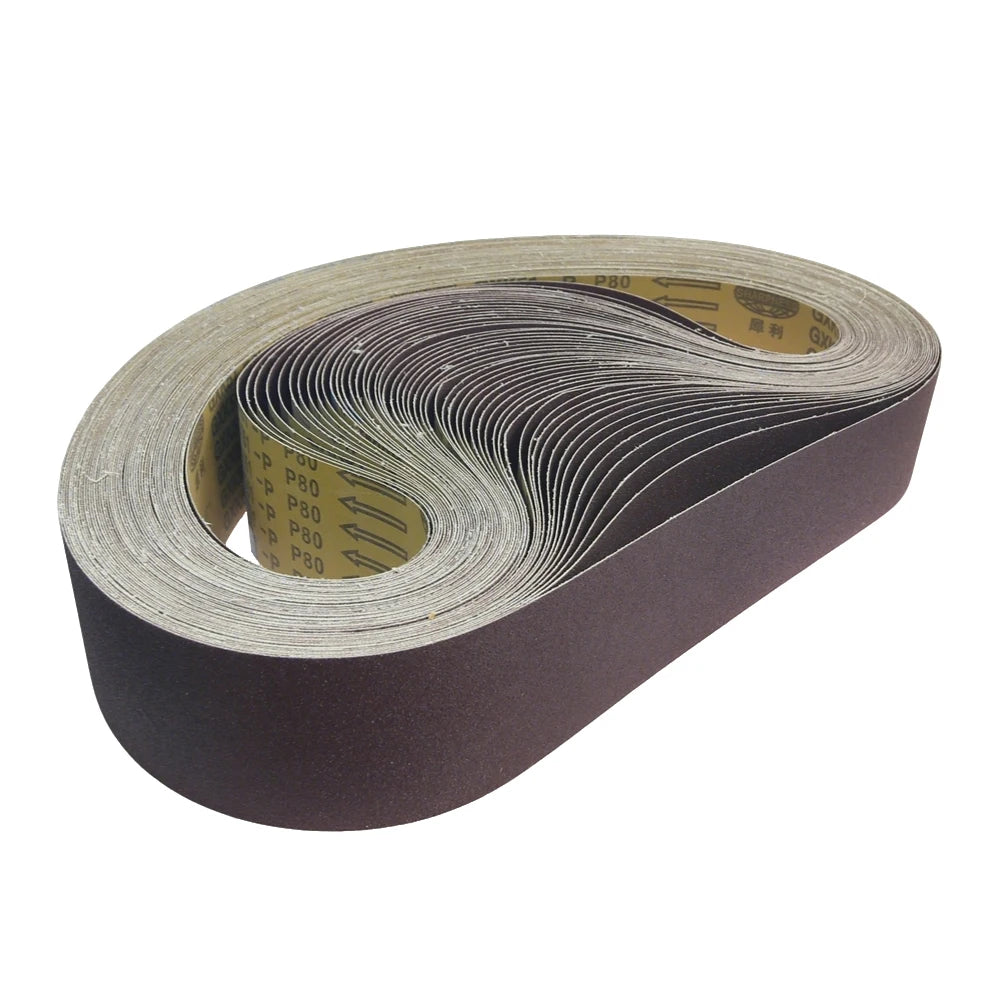 50-Pack 1220x75mm AO Sanding Belts P60 P80 P120 – Wood & Metal