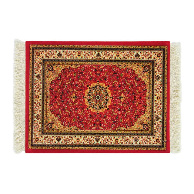Persian Carpet Mouse Pad – Anti-Slip Rubber Gaming Mat 18×26cm
