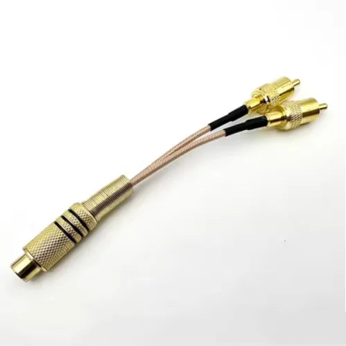 RCA Y Splitter Cable – 1 Male to 2 Female Audio Adapter
