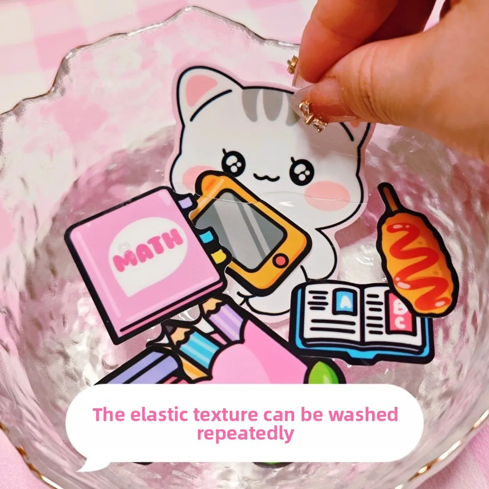 Cute 3D PET Cartoon Sticker Book – DIY Quiet Book Stickers