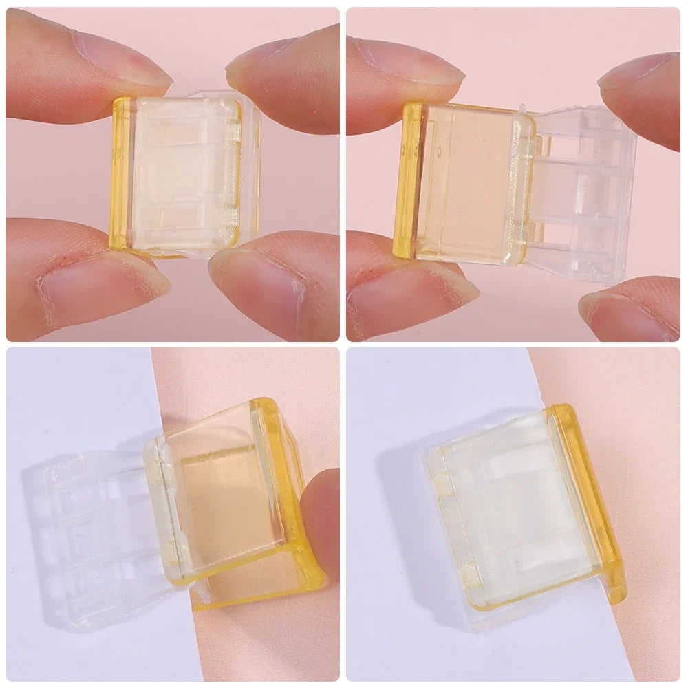 Candy Color Transparent Push Paper Clips | Mini Office Clips