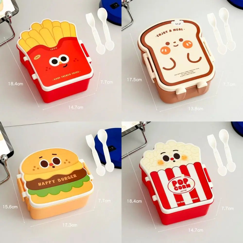 Cartoon Bento Box – Divided Leakproof Portable Lunch Box