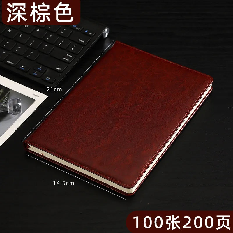 A5 PU Leather Notebook 200 Pages Lined Journal | Work & Study