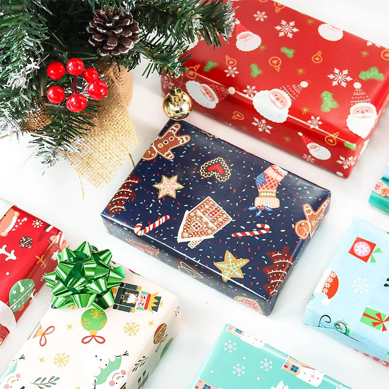 Christmas Gift Wrapping Paper 50x70cm – Festive Holiday Wrap