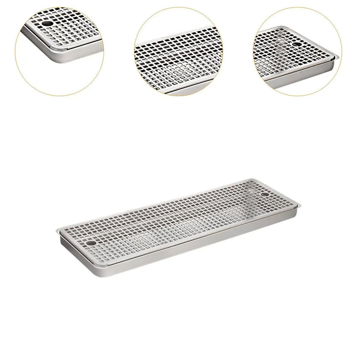 Stainless Steel Beer Tower Drip Tray – Surface Mount 50x19cm