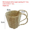 Miniature Hand-Woven Basket for BJD & Ob11 Dollhouse Decor