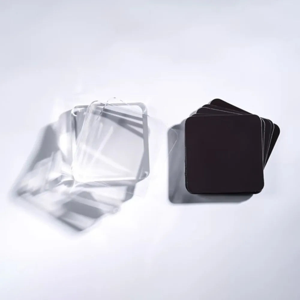 5-Pack DIY Transparent Acrylic Fridge Magnet Set – Self-Adhesive
