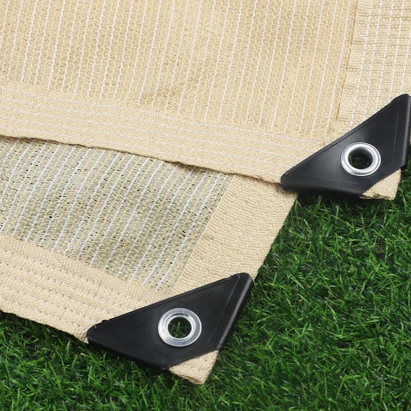 Light Beige HDPE Shade Net | 85% UV Sun Shading Cloth