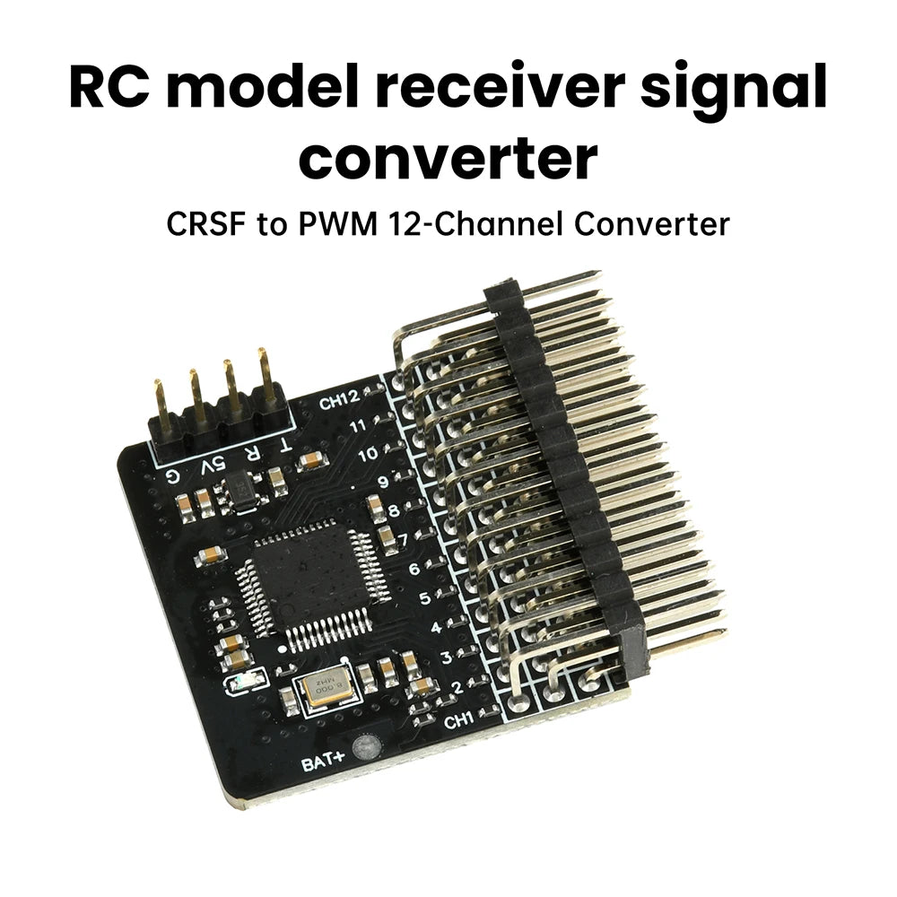 12-Channel CRSF to PWM Adapter Board – DC5V ELRS RC Module