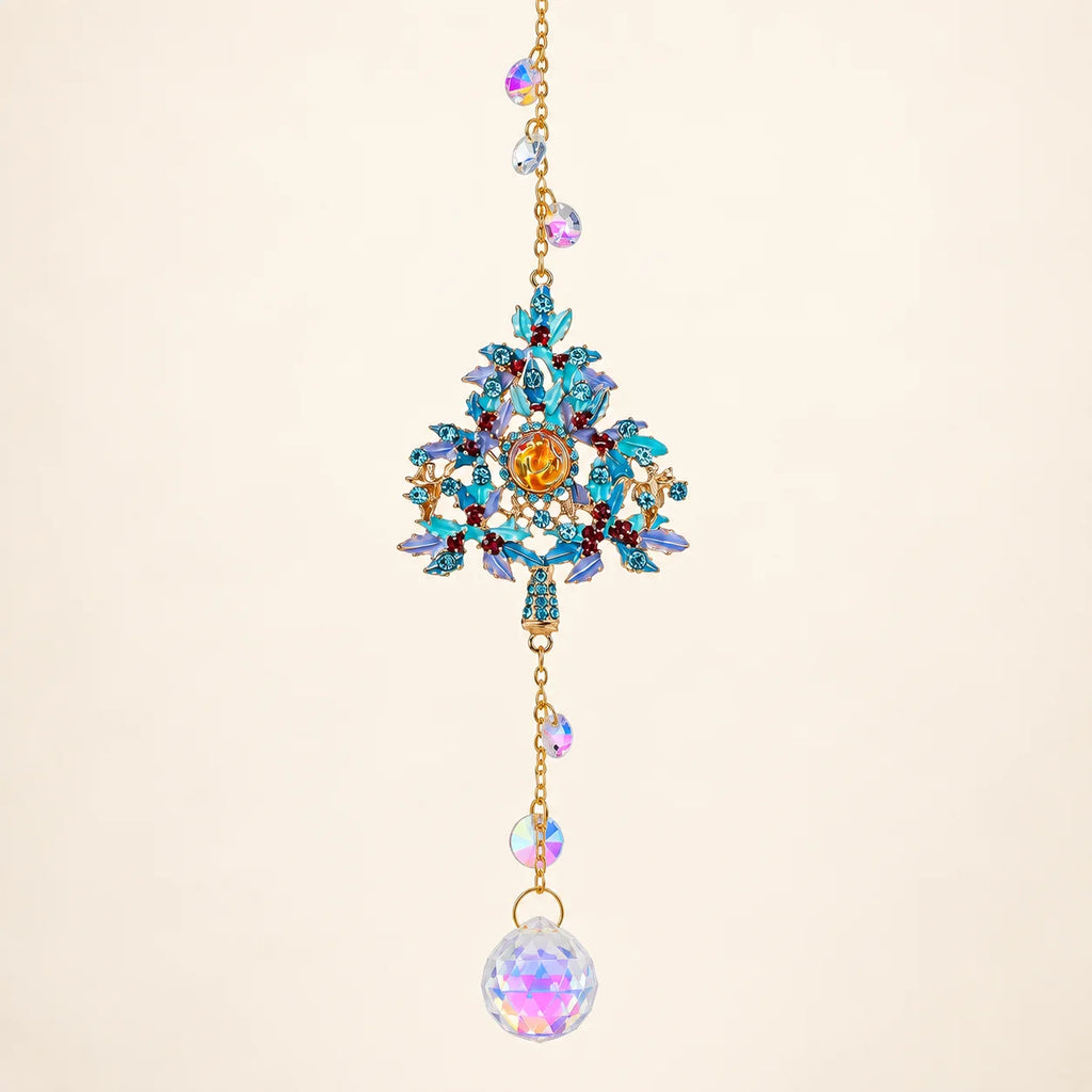 Crystal Christmas Tree Suncatcher – Rainbow Prism Ornament