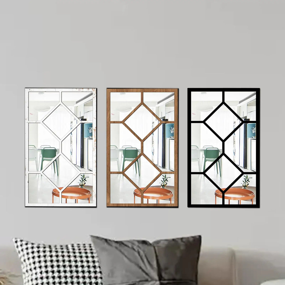 Modern Rectangle Window Wall Mirror – Minimalist Home Decor