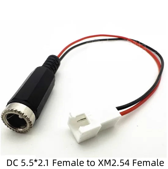 DC 5.5×2.1 Female to XH2.54 PH2.0 Battery Connector Cable 20CM